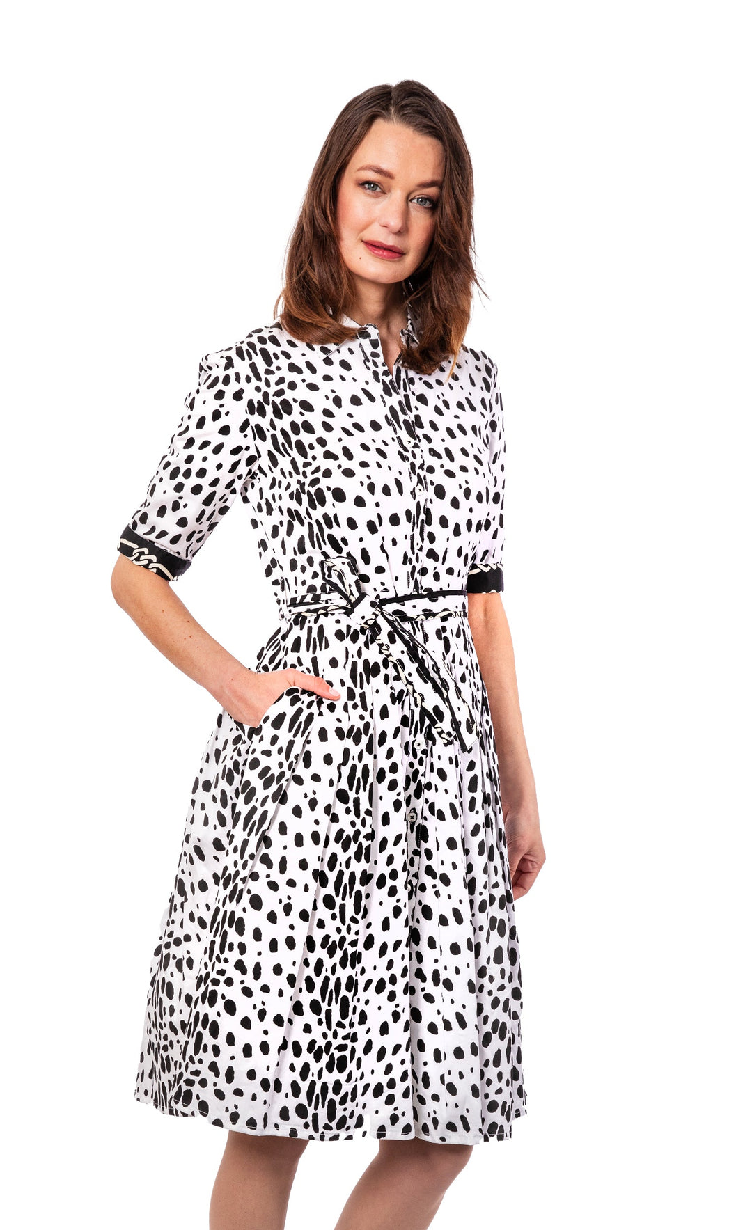Dizzy-Lizzie Mrs. Maisel Dress - Zebra Print available at Barbara Katz