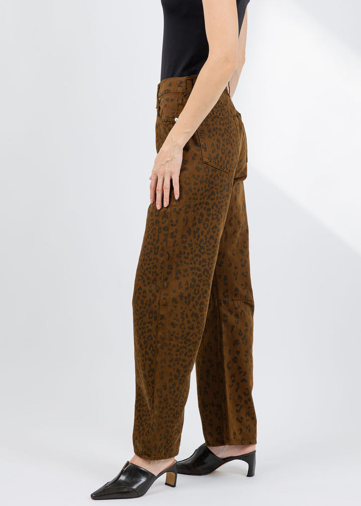 Citizens of Humanity Miro Long Relaxed Jeans in Sepia Cheetah available at Barbara Katz