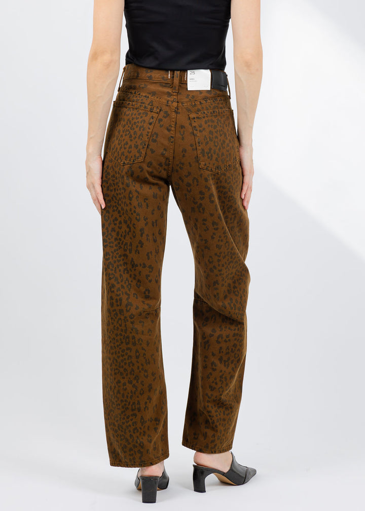 Citizens of Humanity Miro Long Relaxed Jeans in Sepia Cheetah available at Barbara Katz