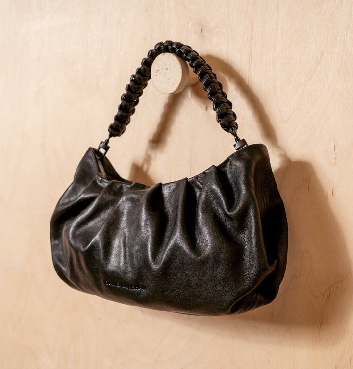 Daniella Lehavi Bali Braided Landscape Bag in Black available at Barbara Katz