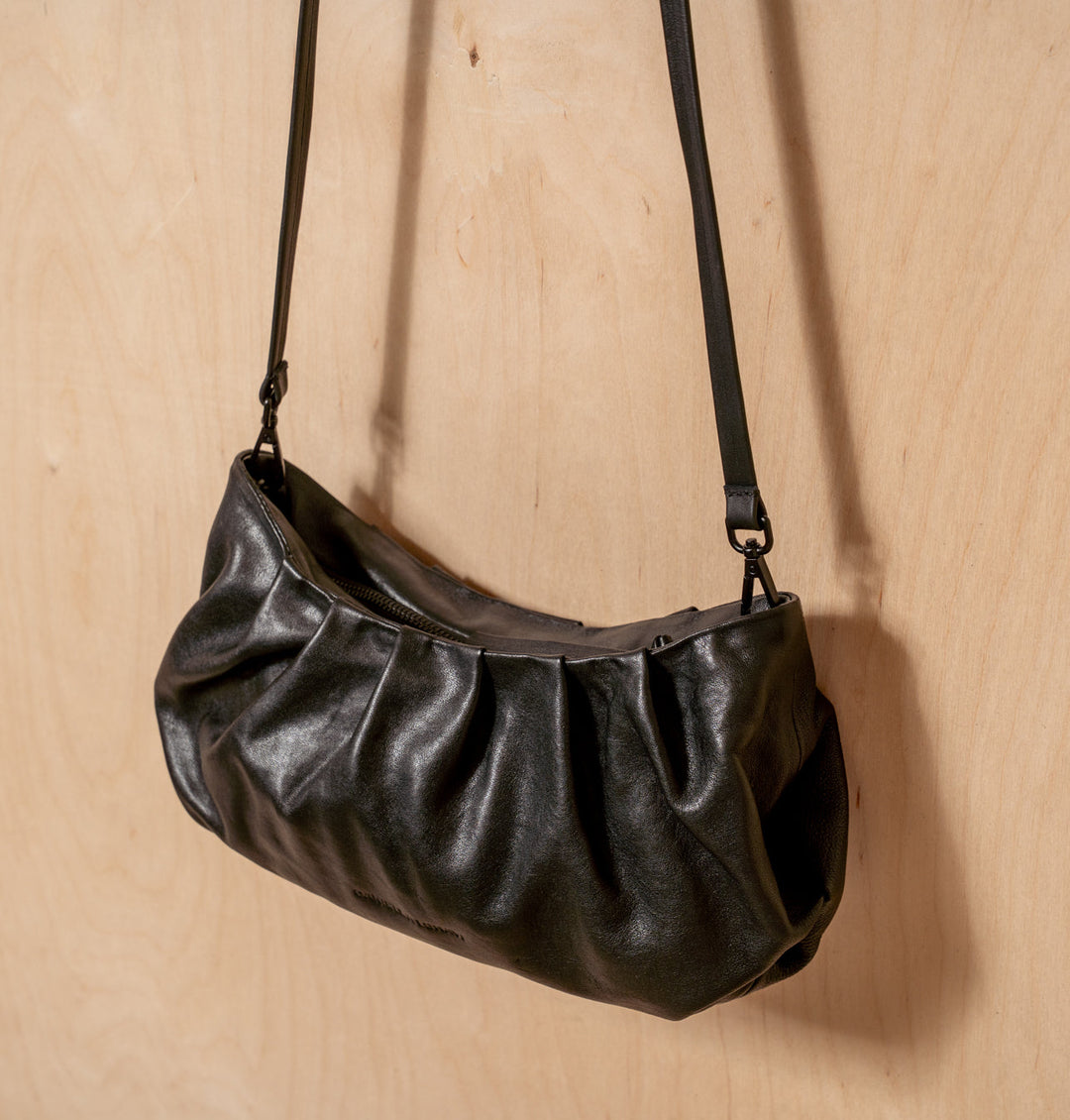 Daniella Lehavi Bali Braided Landscape Bag in Black available at Barbara Katz