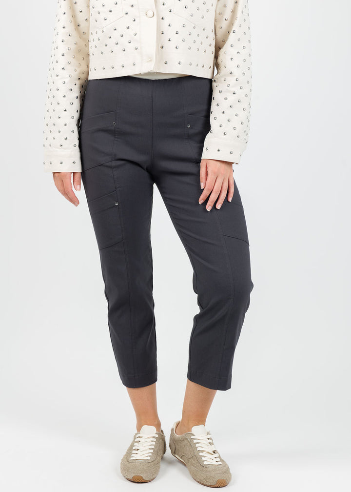 Elliott Lauren FW 25 Crop Cargo Pants in Anthracite available at Barbara Katz