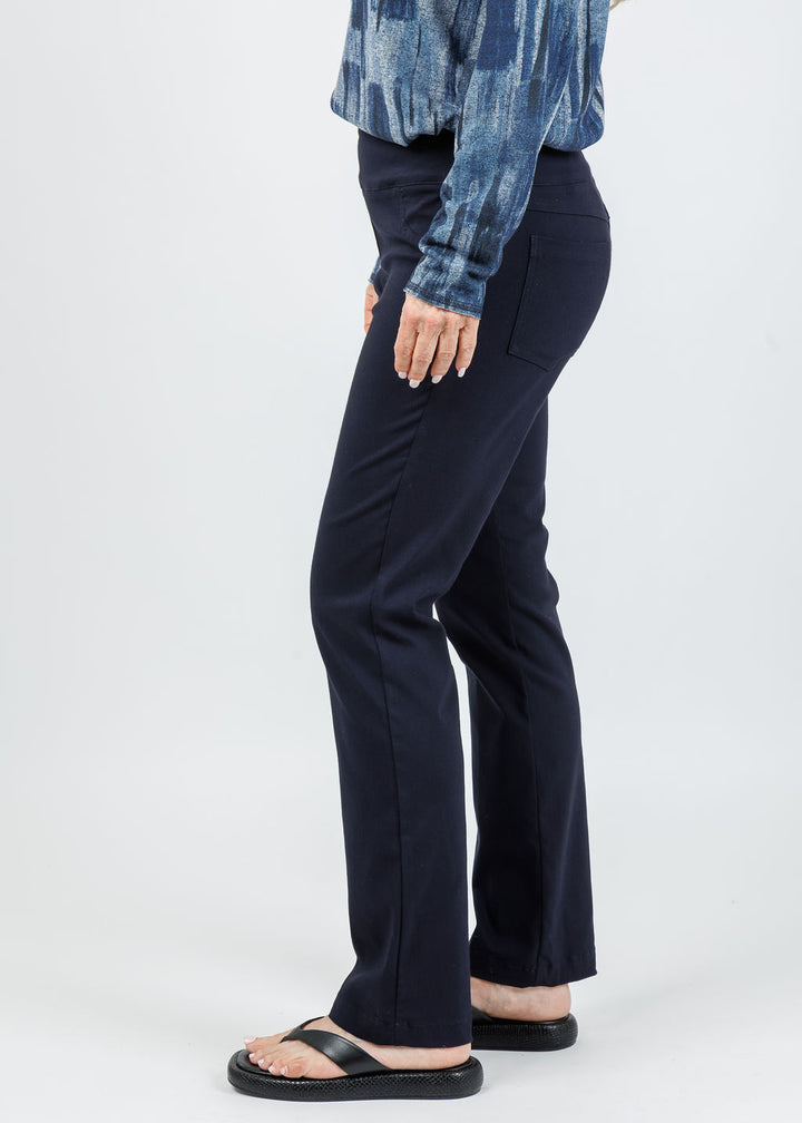 Elliott Lauren Control Stretch Faux Jeans in Navy available at Barbara Katz