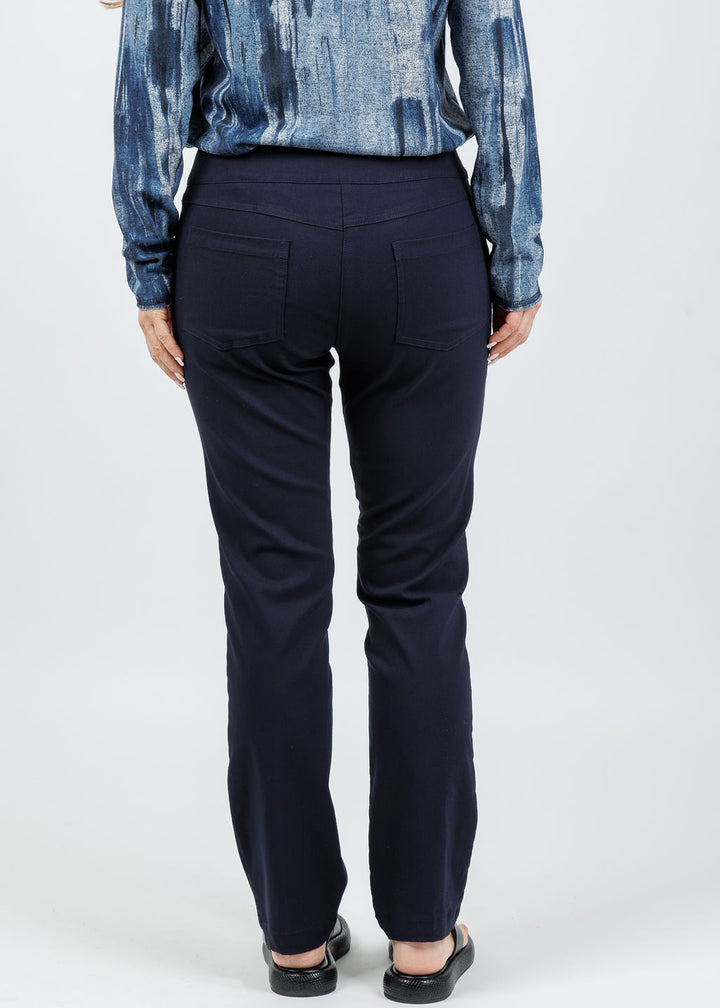 Elliott Lauren Control Stretch Faux Jeans in Navy available at Barbara Katz