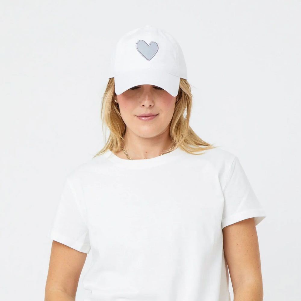 Kerri Rosenthal KR Imperfect Heart Hat - White/Gray