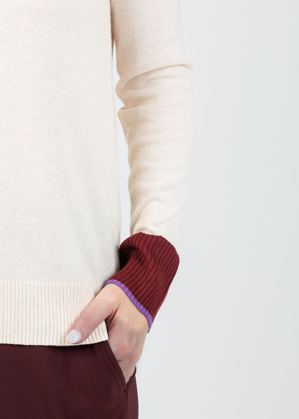 Lisa Todd Double Down Sweater in Sheepskin available at Barbara Katz