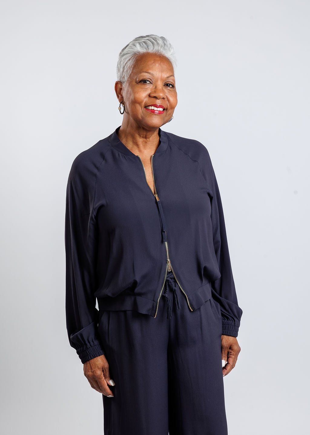 Marella Grinta Crepe Jacket - Navy – Barbara Katz