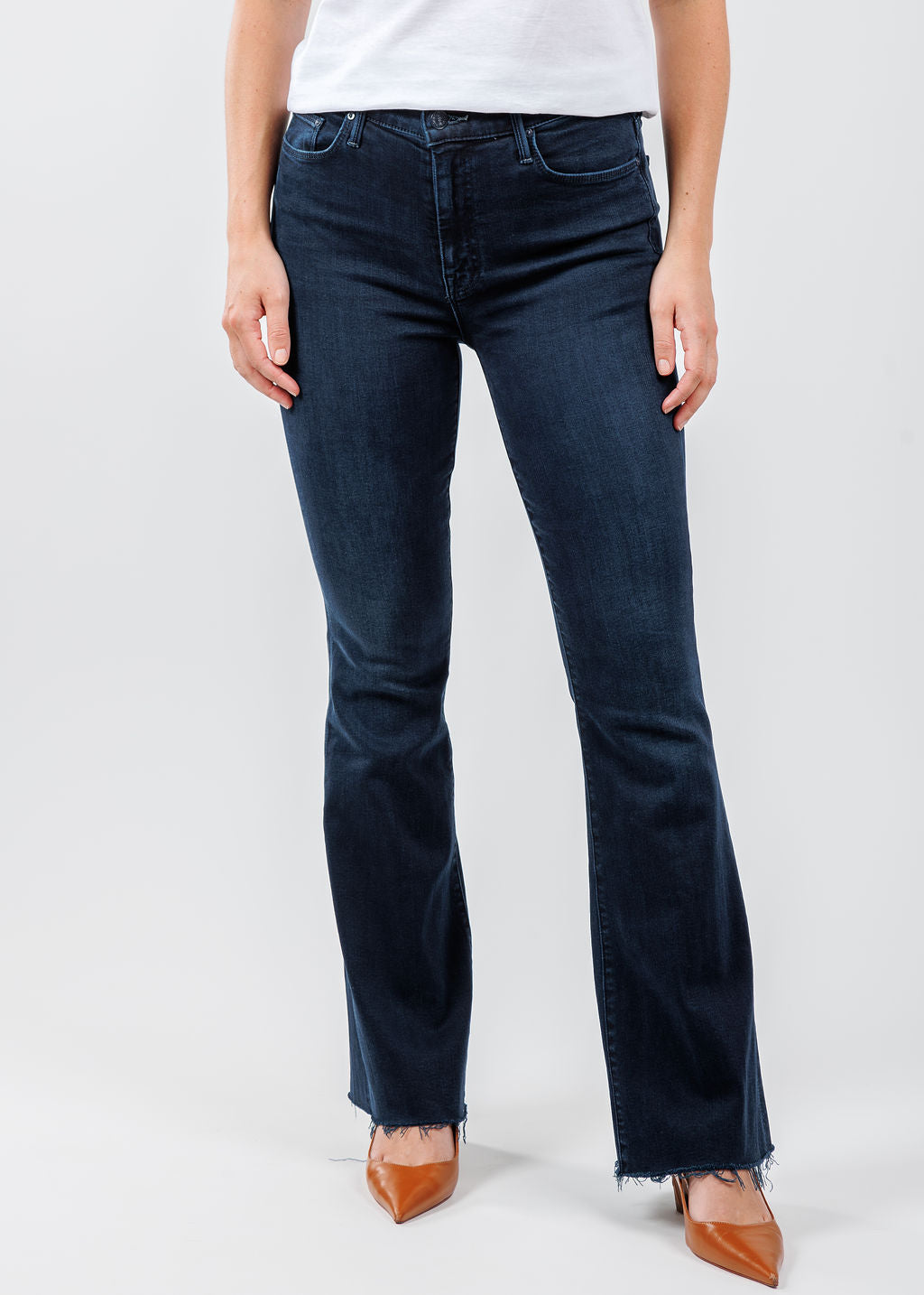Mother The Weekender Fray Jeans in Chip On My Shoulder available at Barbara Katz