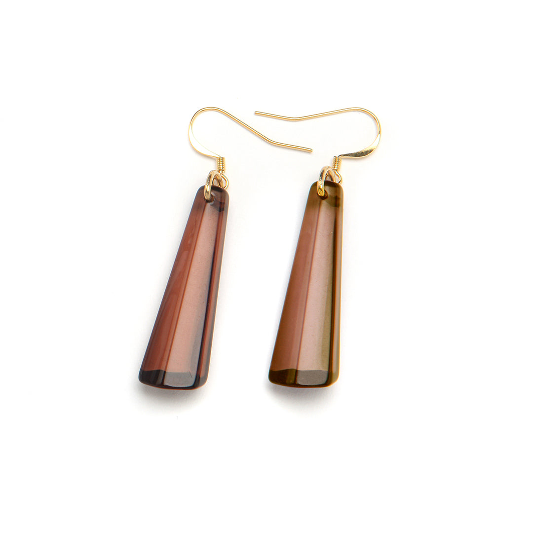 PONO Crystal Drop Earrings in Coffee available at Barbara Katz