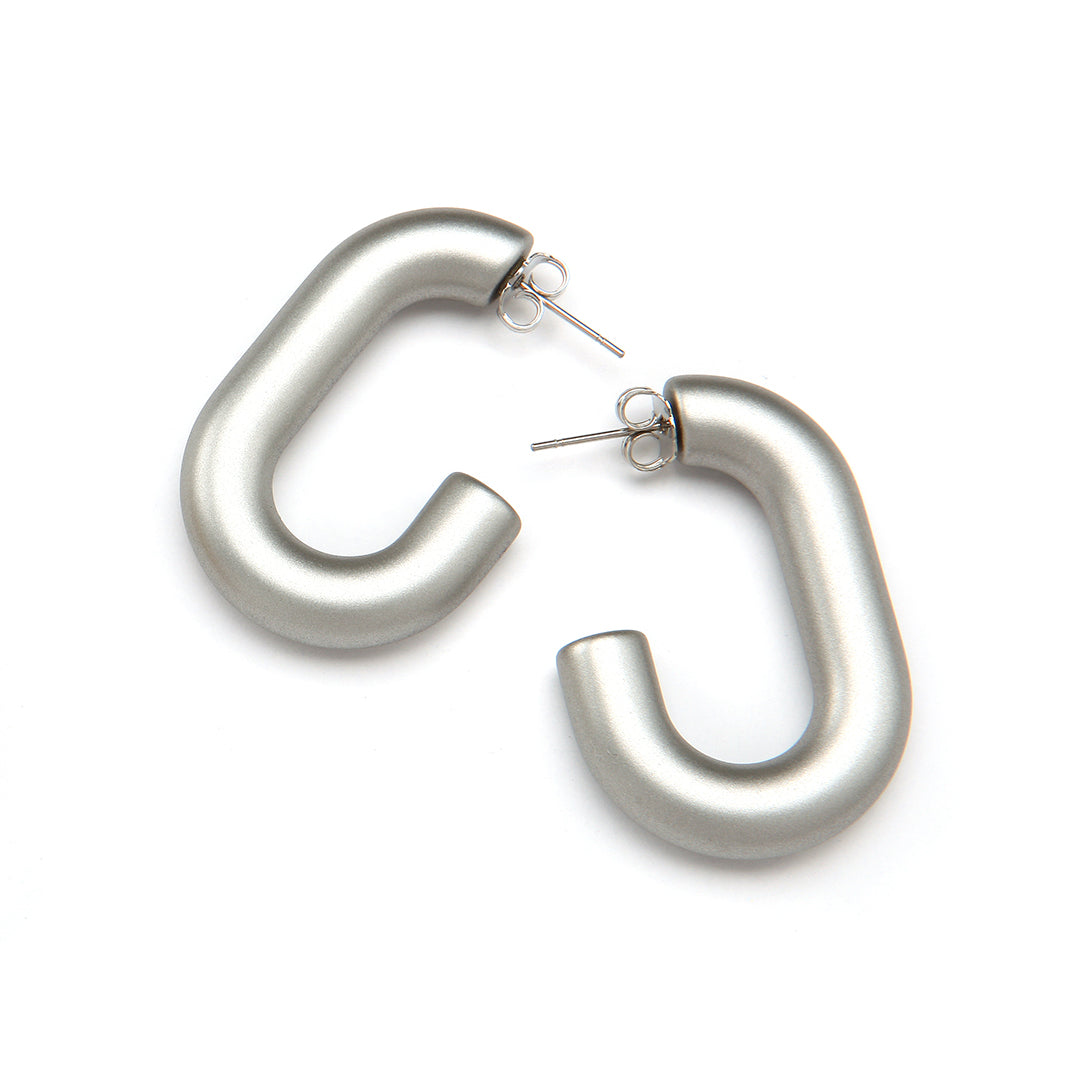 PONO Mini Barile Margo Earring in Silver available at Barbara Katz