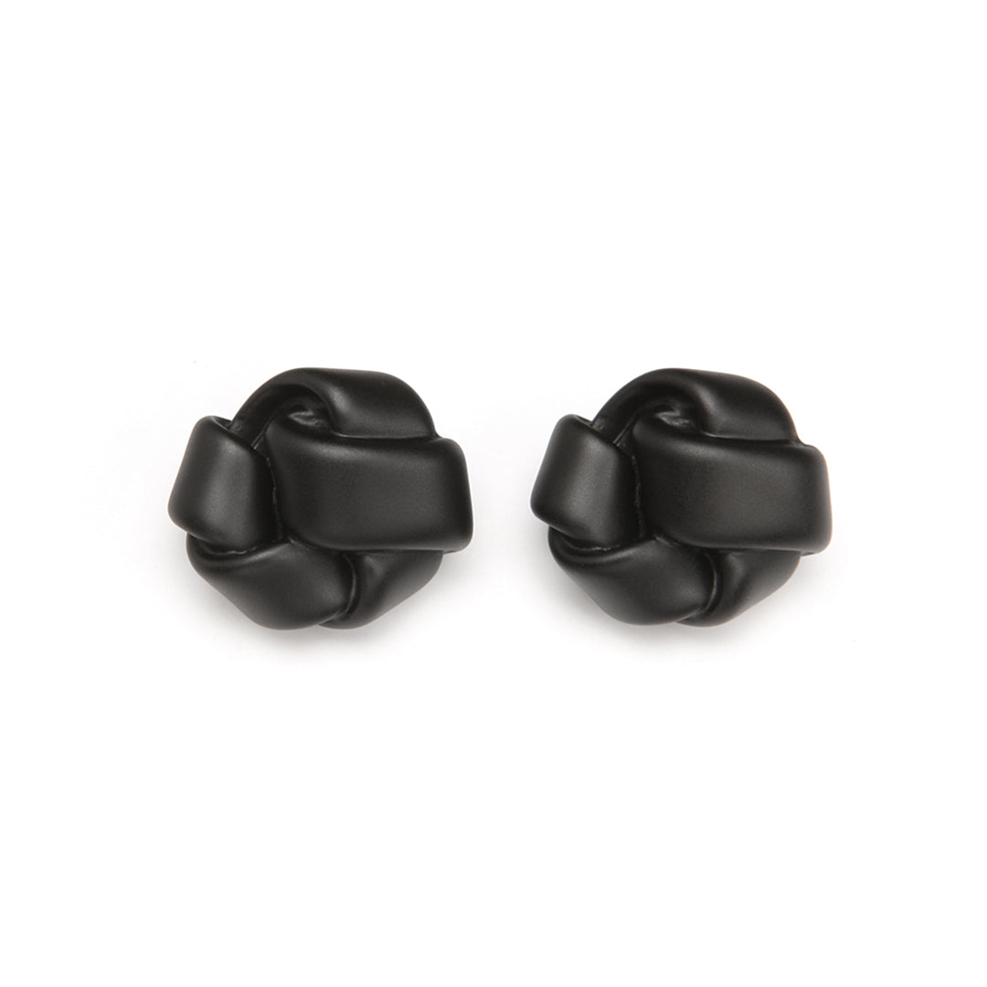 PONO Kari Barile Clip Earrings Matte Black available at Barbara Katz
