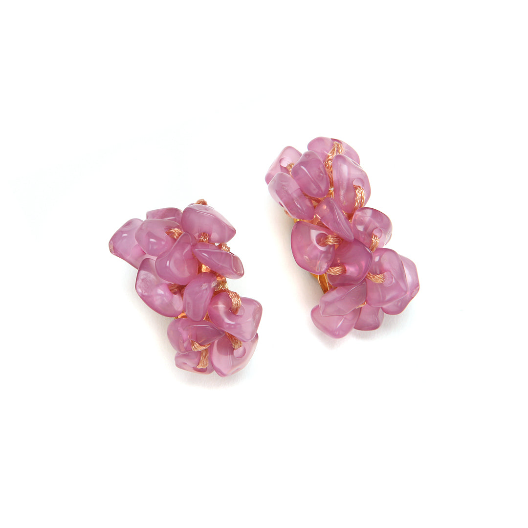 PONO Bea Clip Earrings in Pink Pearl available at Barbara Katz