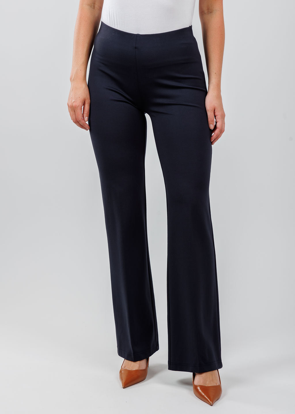 Peace of Cloth Jules Pant in Paramount Knit - Navy Elegance