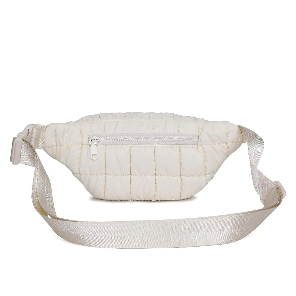Sol and Selene Resurgence Puffer Belt Bag - Ivory