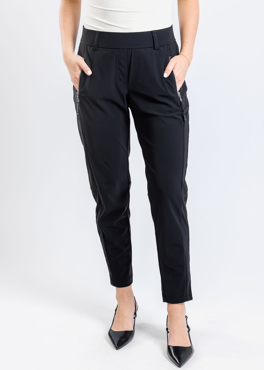 Raffaello Rossi Natina Sport Pants - Black – Barbara Katz