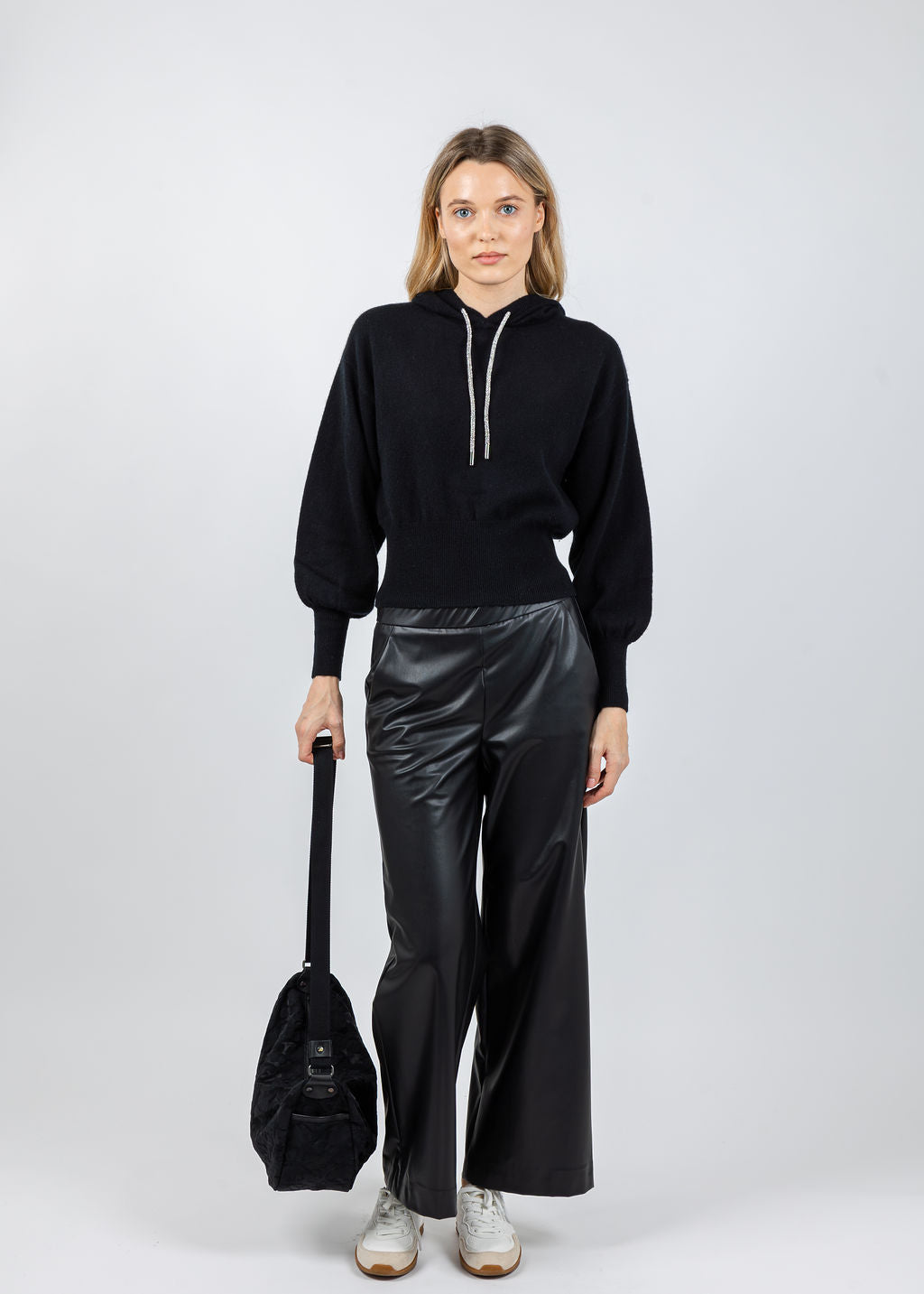 Whisper by Brodie Hillary Hoodie in Black available at Barbara Katz