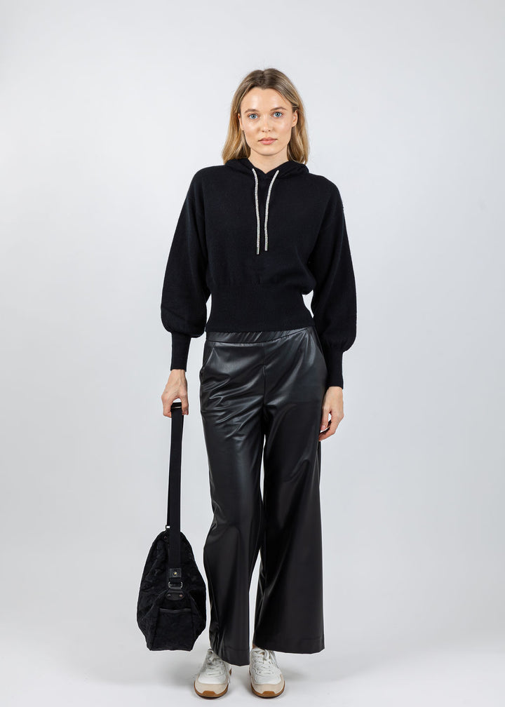 Whisper by Brodie Hillary Hoodie in Black available at Barbara Katz