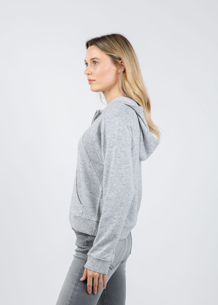 Whisper by Brodie Lola Hoodie in Super Grey available at Barbara Katz