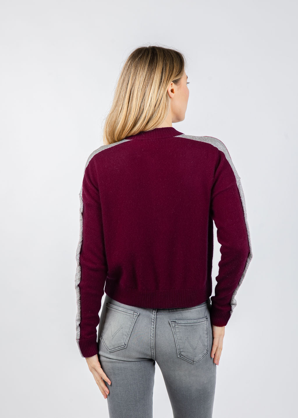 Whisper by Brodie Luxe Bomber Jacket in Cherry Lacquer available at Barbara Katz