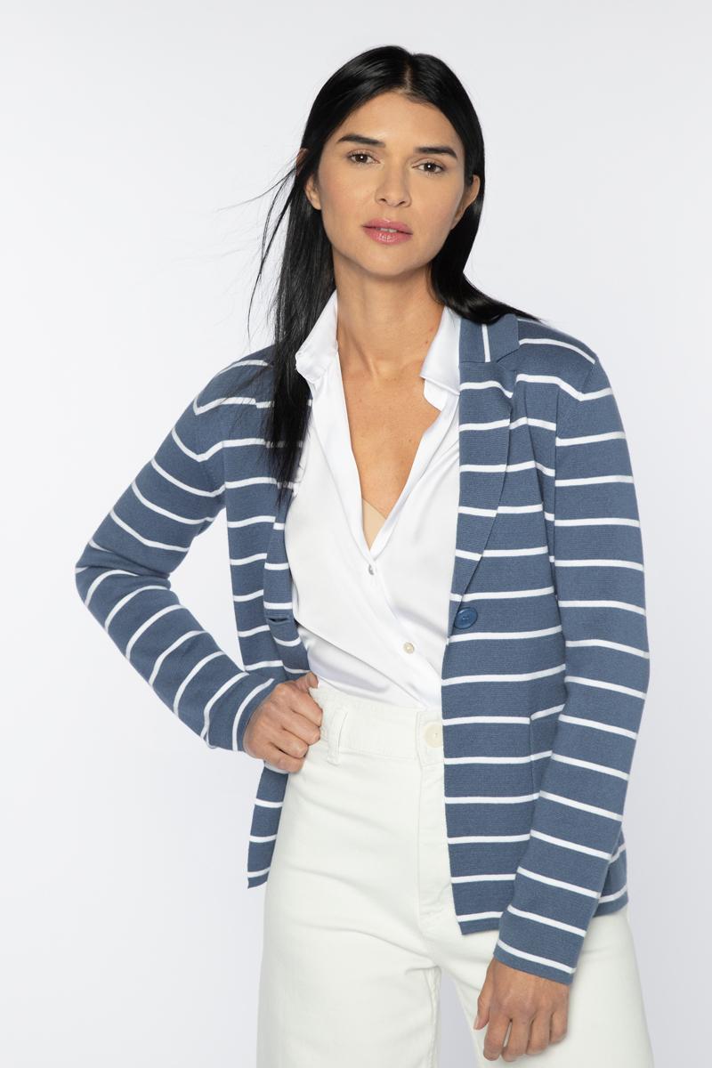 Kinross Fitted Notch Collar Cardigan