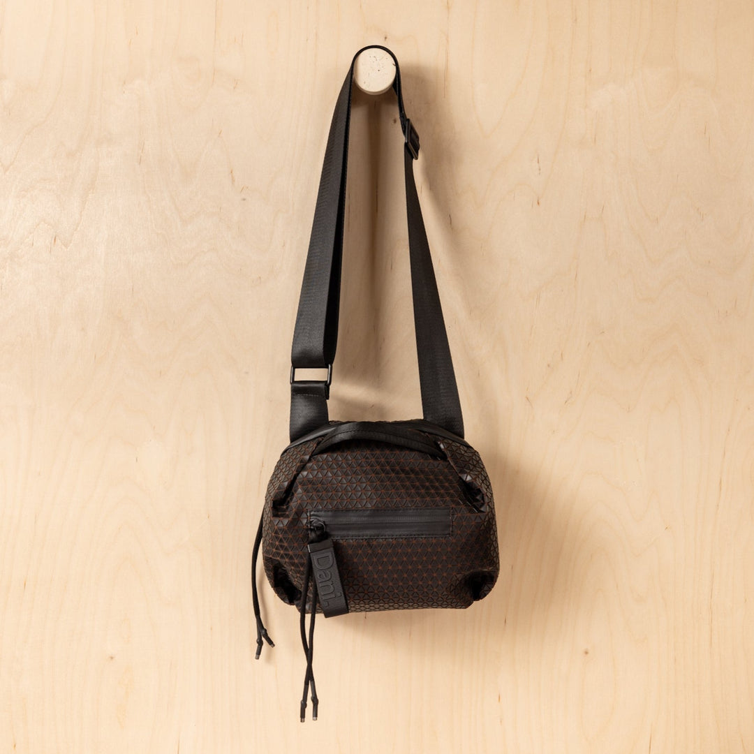 Daniella Lehavi Bonnie Crossbody Bag in Geo Chocolate available at Barbara Katz