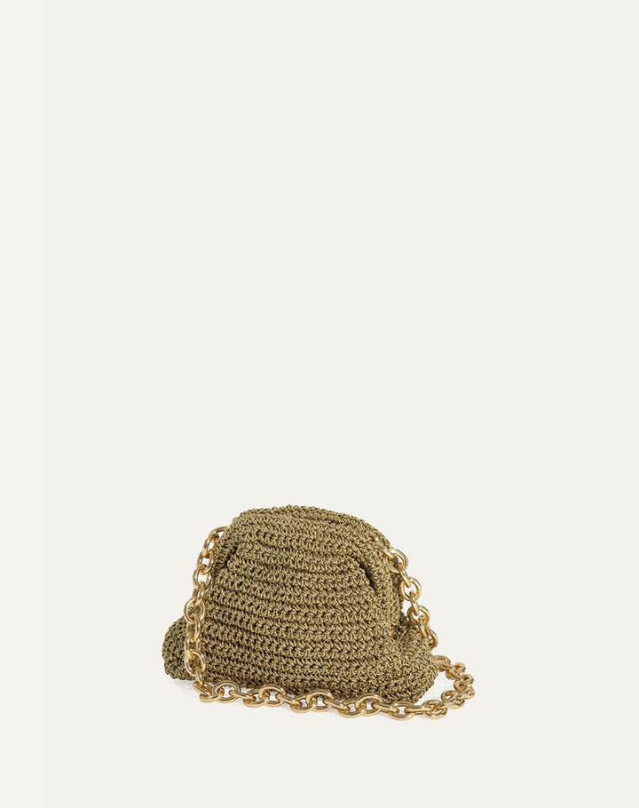 Mini Game Crochet Metallic - Gold