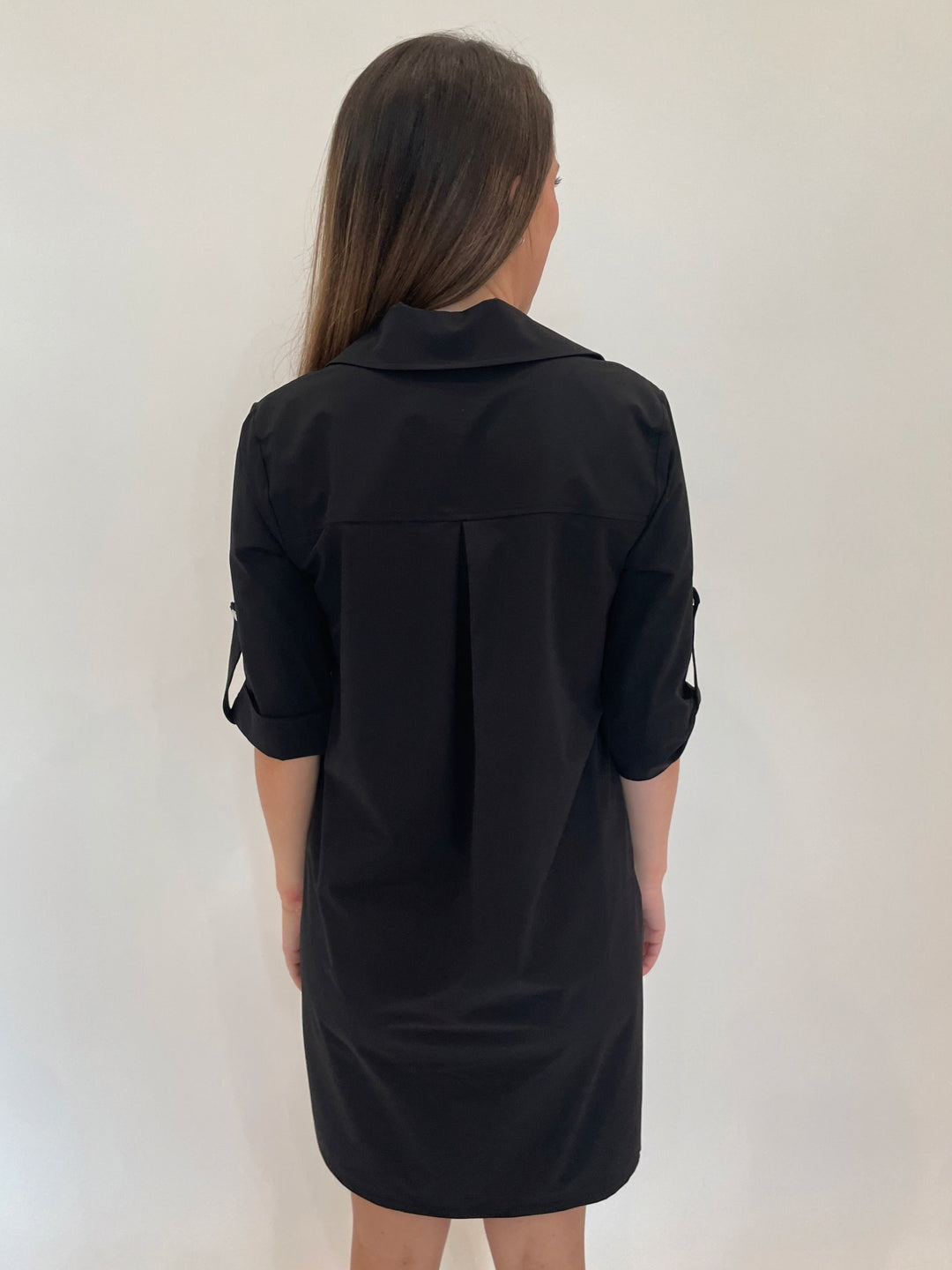 Peace of Cloth Ryan Tech Dress in Onyx available at Barbara Katz