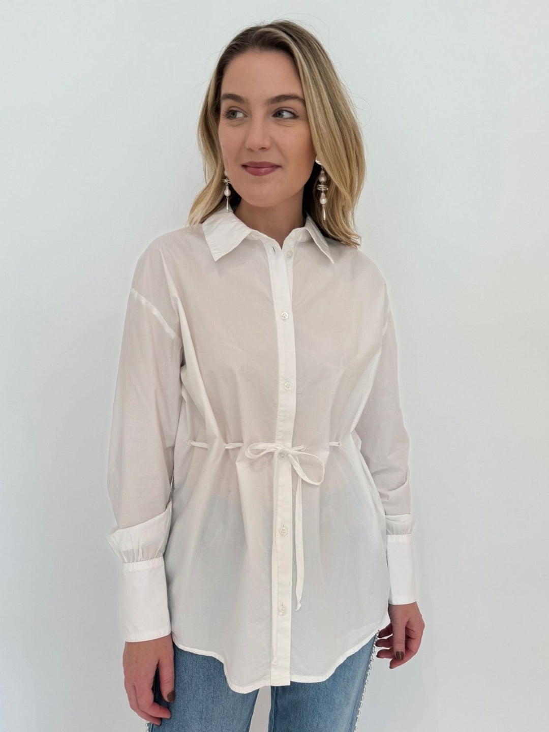 Ba&sh Aply Shirt - Blanc – Barbara Katz