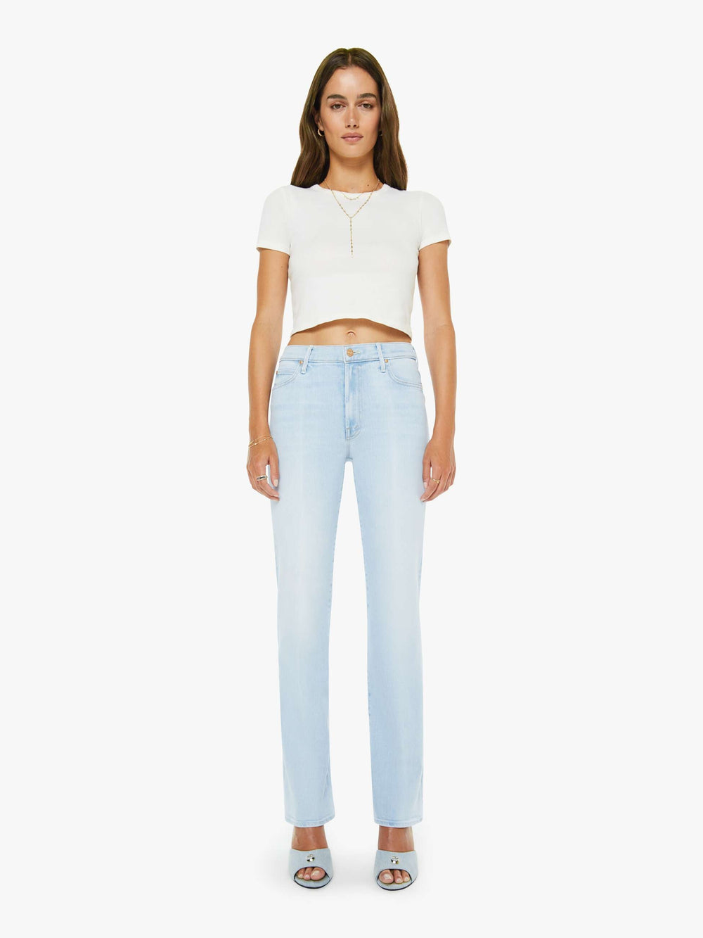 Mother The Kick It Jeans in Melt In Your Mouth available at Barbara Katz