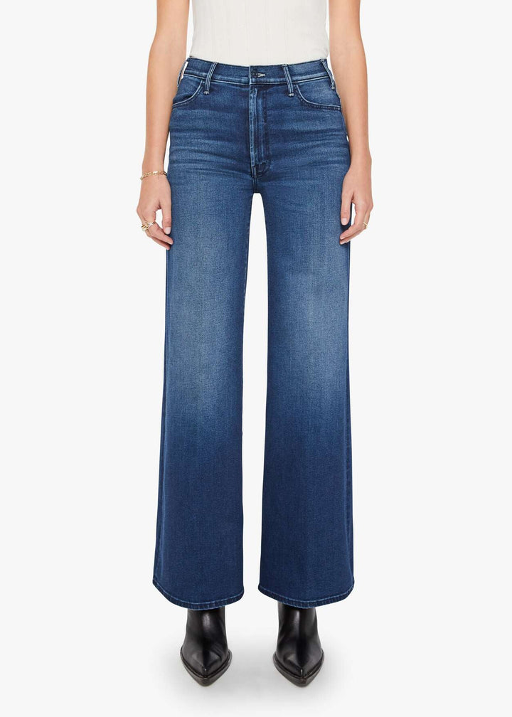 Mother The Hustler Roller Sneak Jeans - Homecoming High available at Barbara Katz