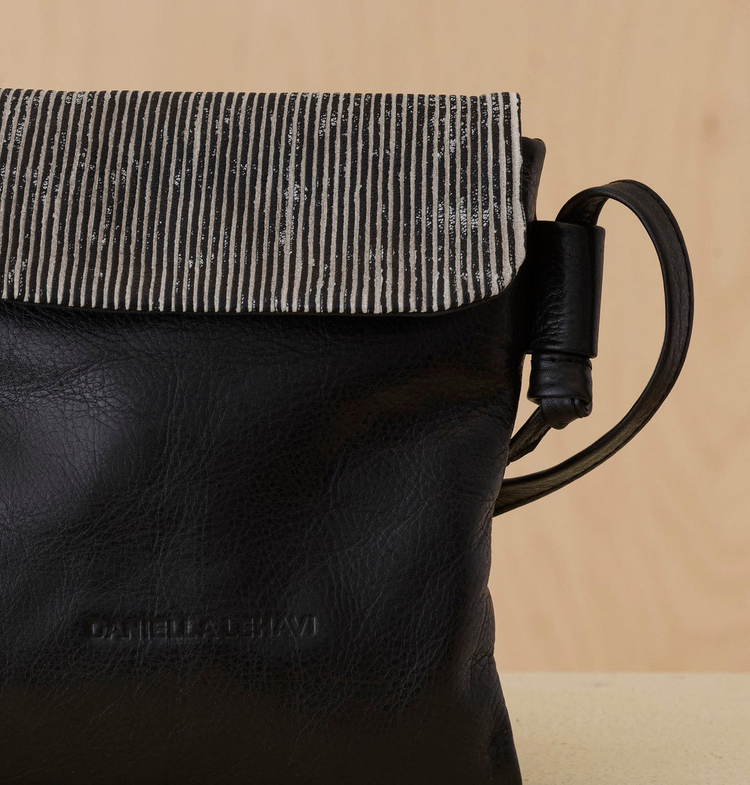 Daniella Lehavi Ariella Pocket in Black &amp; White Stripes available at Barbara Katz