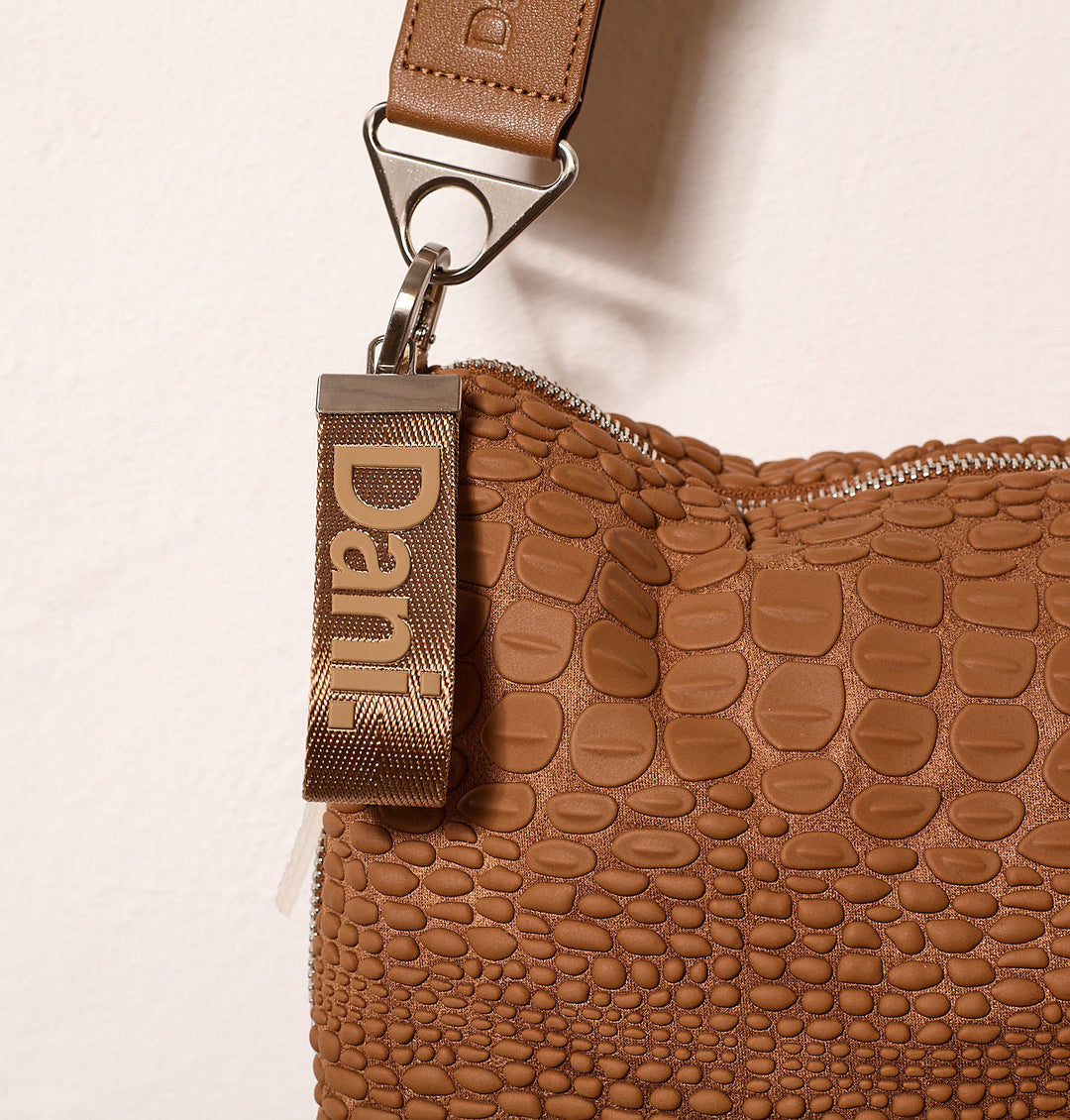 Daniella Lehavi Dani Vegan Tokyo Crossbody Bag in Caramel available at Barbara Katz