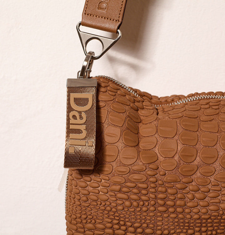 Daniella Lehavi Dani Vegan Tokyo Crossbody Bag in Caramel available at Barbara Katz