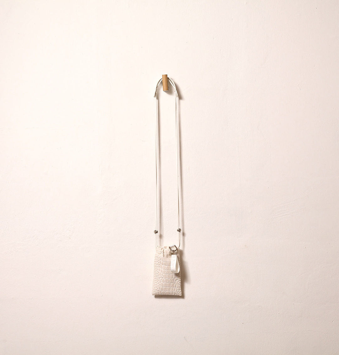 Daniella Lehavi Dani Vegan Tokyo Phone Pocket in Vanilla available at Barbara Katz
