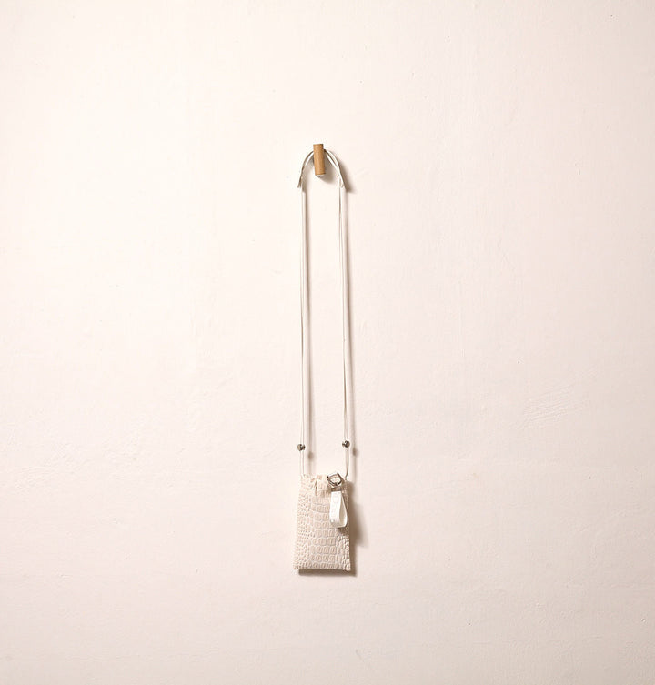 Daniella Lehavi Dani Vegan Tokyo Phone Pocket in Vanilla available at Barbara Katz