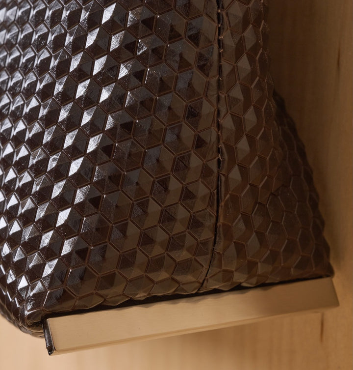 Daniella Lehavi Alexa Landscape Bag in 3D Chocolate available at Barbara Katz