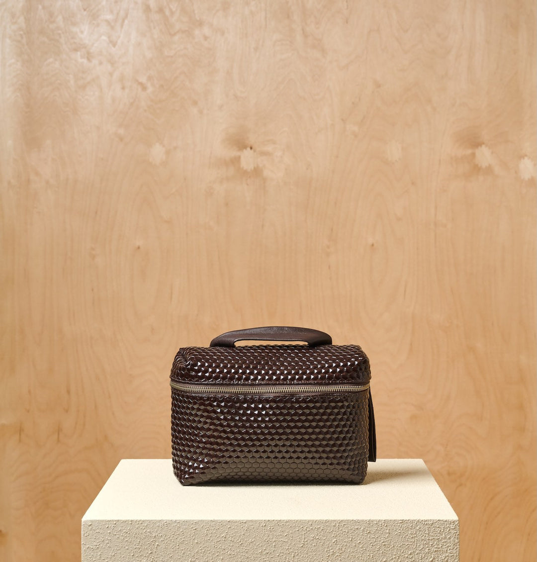 Daniella Lehavi Chicago Box Bag in 3D Chocolate available at Barbara Katz