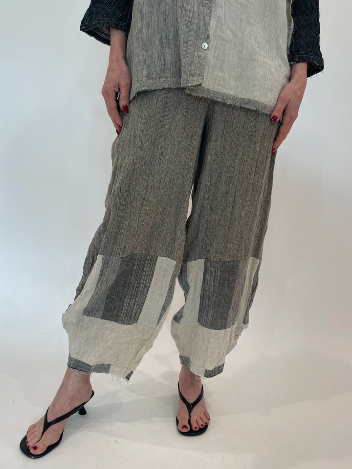Ozai N Ku Pam Crinkle Pants in Cork available at Barbara Katz