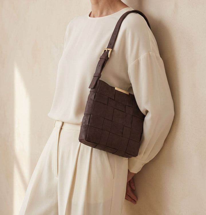 Daniella Lehavi Philly Small Hobo Bag in Espresso available at Barbara Katz