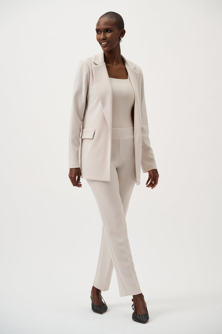 Joseph Ribkoff Classic Straight Pants in Mink available at Barbara Katz