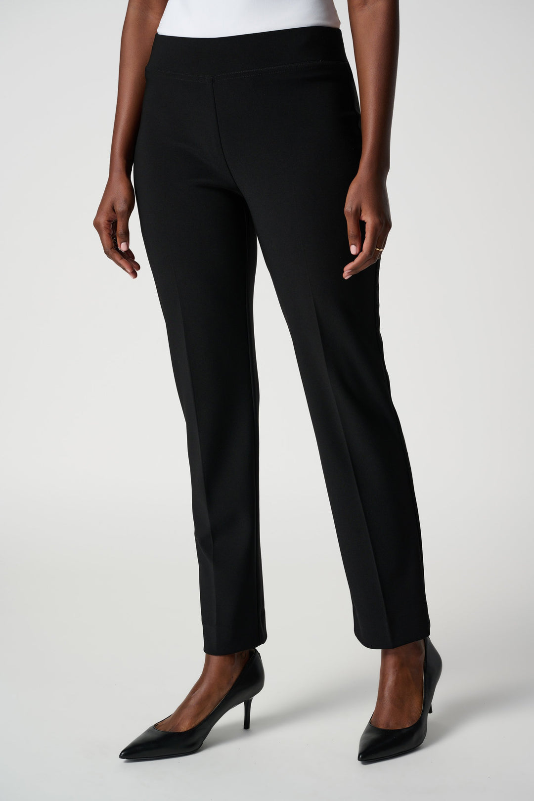 Joseph Ribkoff Classic Straight Pants in Black available at Barbara Katz