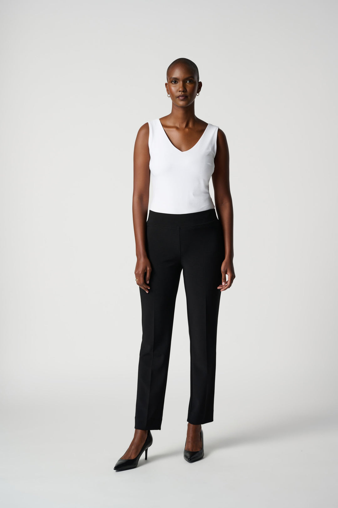 Joseph Ribkoff Classic Straight Pants in Black available at Barbara Katz