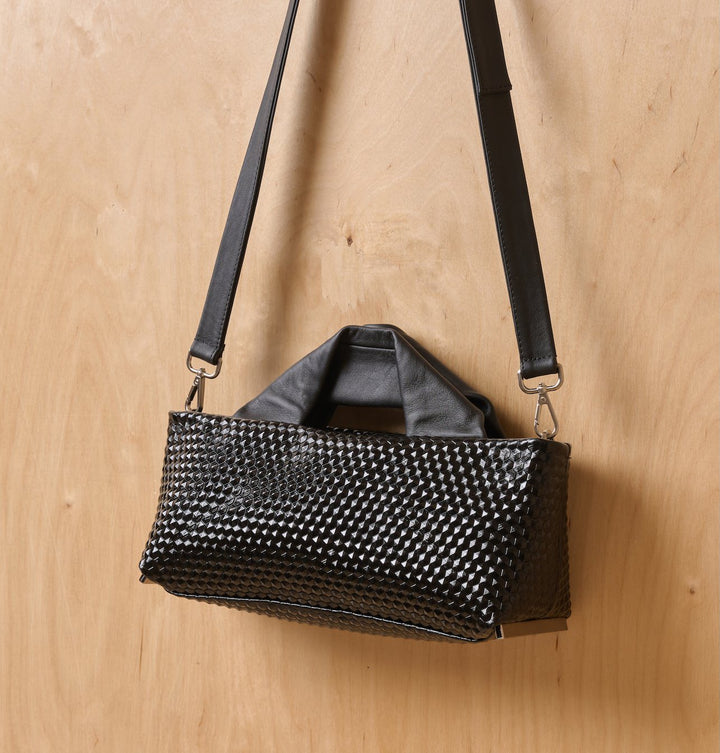 Daniella Lehavi Alexa Landscape Bag in 3D Black available at Barbara Katz