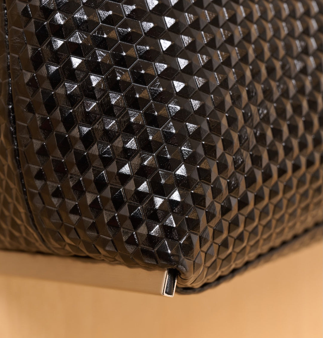 Daniella Lehavi Alexa Landscape Bag in 3D Black available at Barbara Katz
