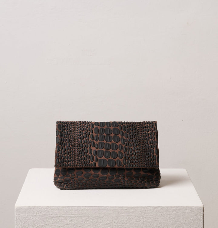 Daniella Lehavi Tokyo Clutch Bag in Cafe available at Barbara Katz