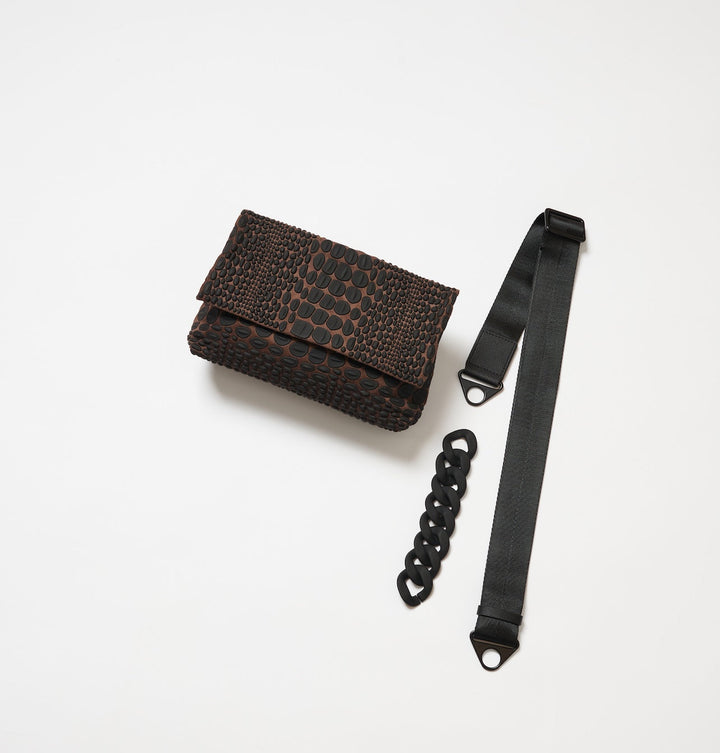 Daniella Lehavi Tokyo Clutch Bag in Cafe available at Barbara Katz