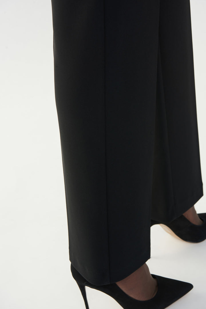 Joseph Ribkoff Classic Wide Leg Pants in Black available at Barbara Katz