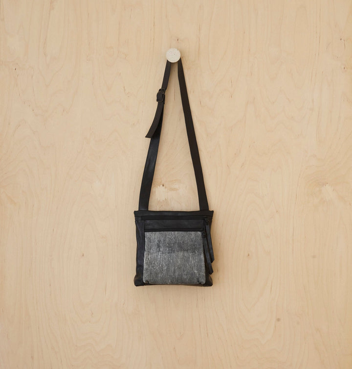 Daniella Lehavi Alma Crossbody Bag in Black &amp; White Stripes available at Barbara Katz