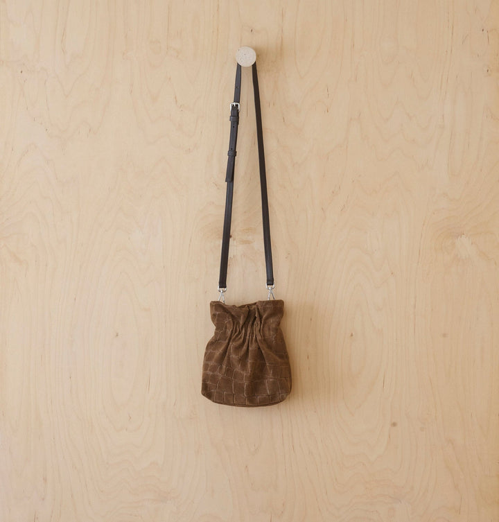 Daniella Lehavi Salina Mini Bag in Brown Croco available at Barbara Katz