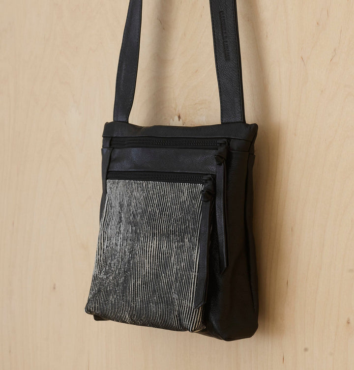 Daniella Lehavi Alma Crossbody Bag in Black &amp; White Stripes available at Barbara Katz